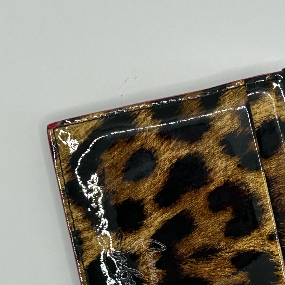 Christian Louboutin Leopard Studded Card Holder - Picture 8 of 13